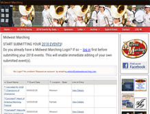 Tablet Screenshot of midwestmarching.com